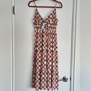 Nwt loft geometric cutout maxi dress 10p